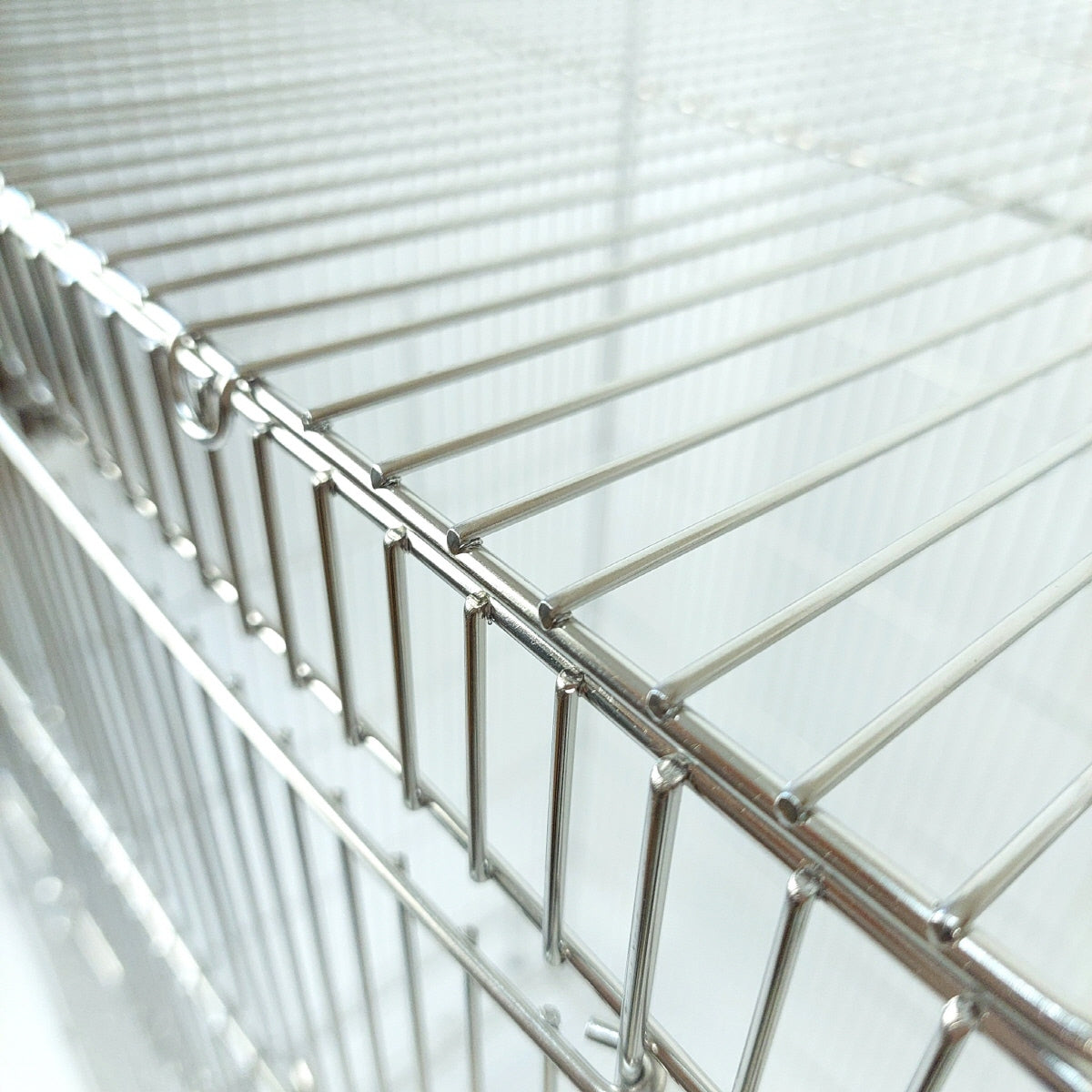 58X91cm,日本初,新聞紙1枚抜けば掃除完了「ステンレス10秒ケージ 」特許拾得の大きい鳥ケージ, おしゃれな大型ケージ,掃除しやすい,オカメインコ,ウロコインコ,コザクラインコ