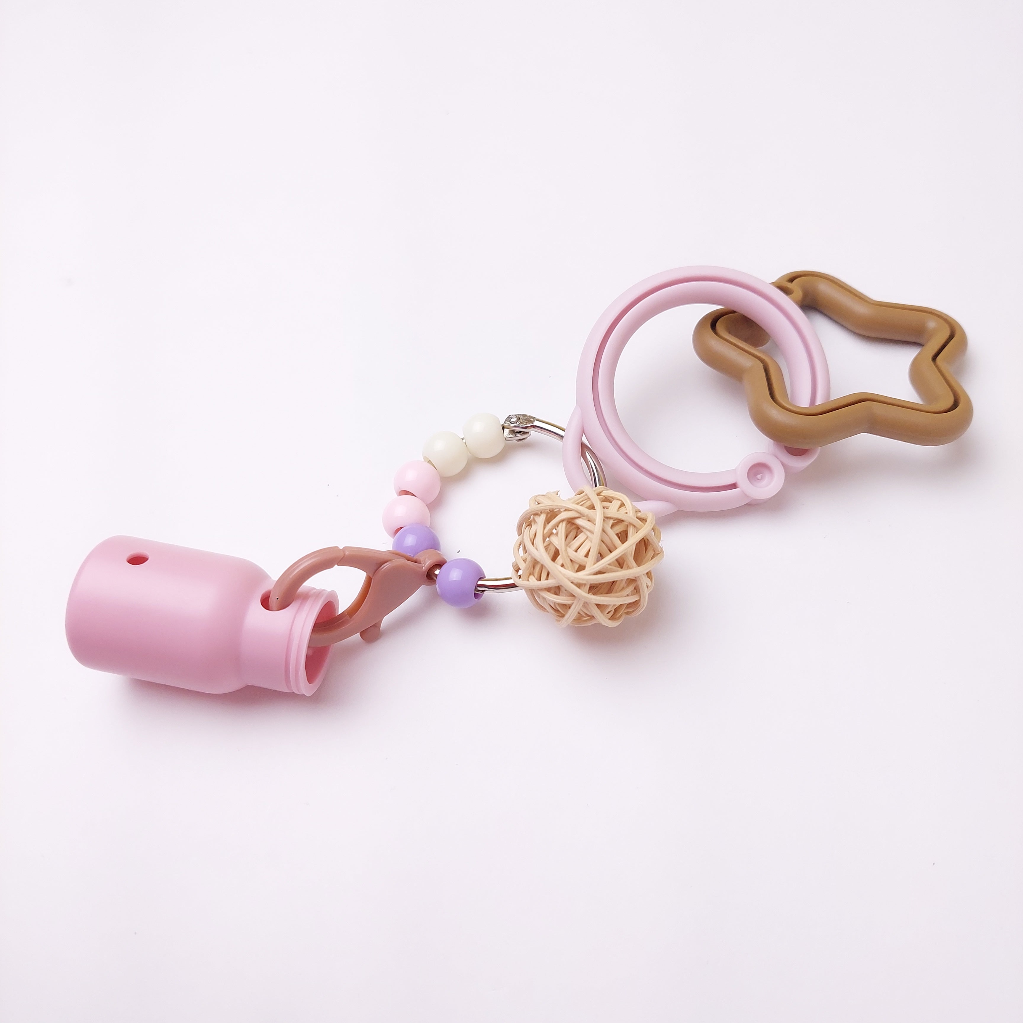 【高品質・コスパ最強】ステンレス&無毒性素材・100均価格で何度も手作りOK・人気鳥おもちゃ「瞬間差し込みリングSET」(セキセイインコおもちゃ)