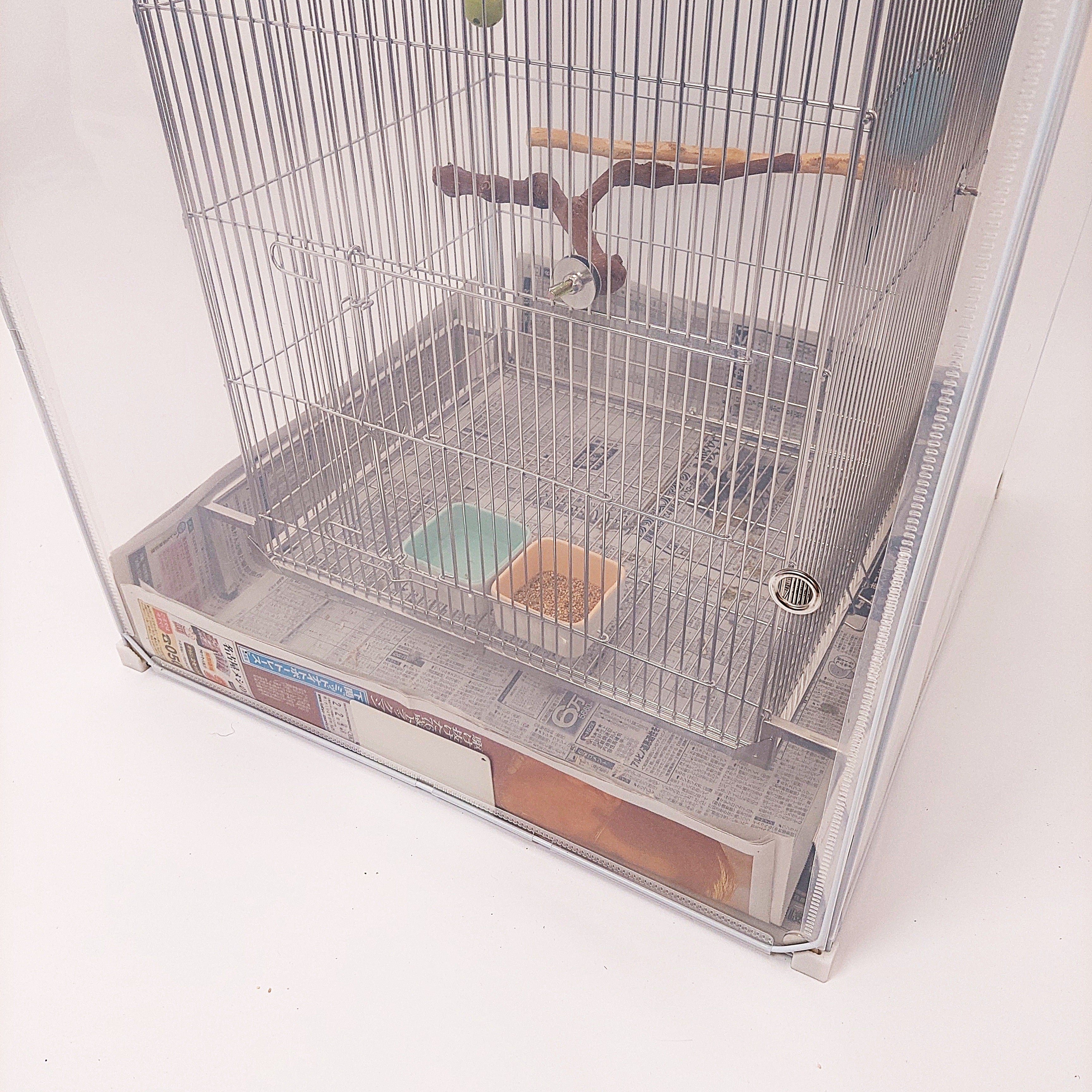 【鳥の羽が飛ばない+夜は保温】夏も使える大型インコケージカバー「10得快適保くん」,冬は保温ケース,オールシーズン対応, 121x62x62cm