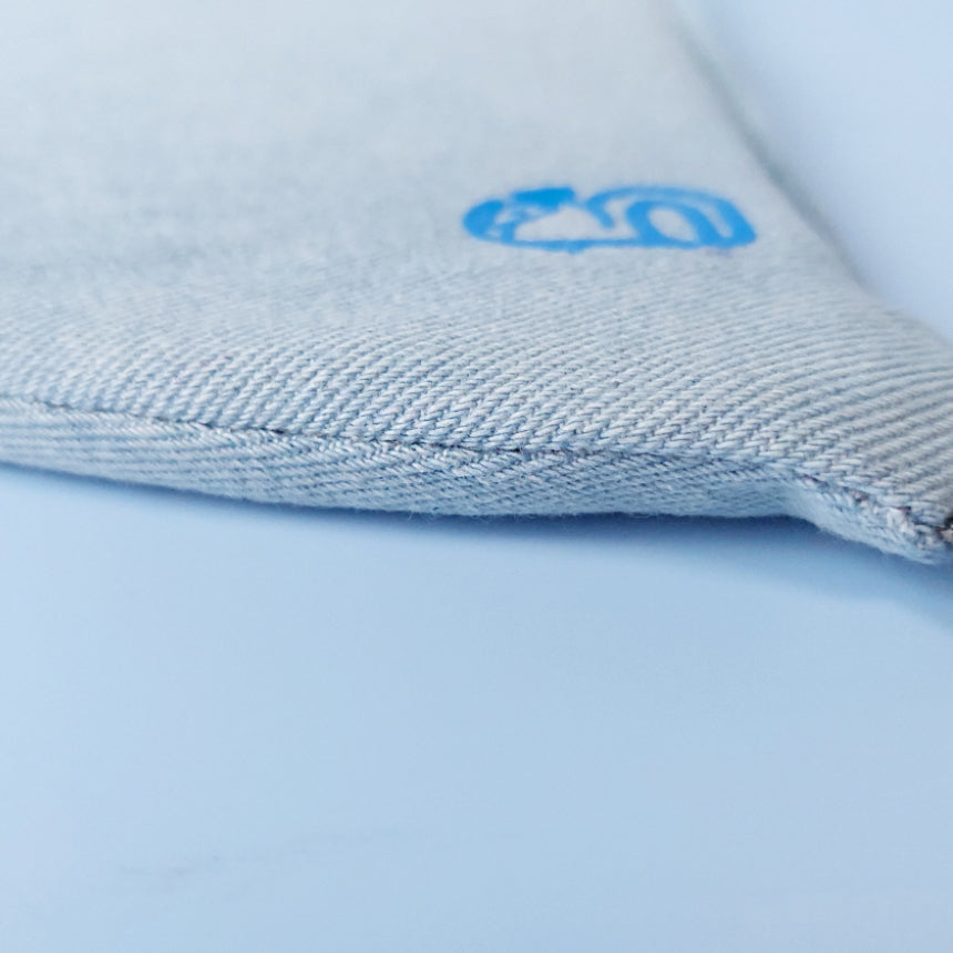 丈夫で長持ち「ド根性ハンモック」インコが齧っても糸が出にくいジーンズ素材&構造