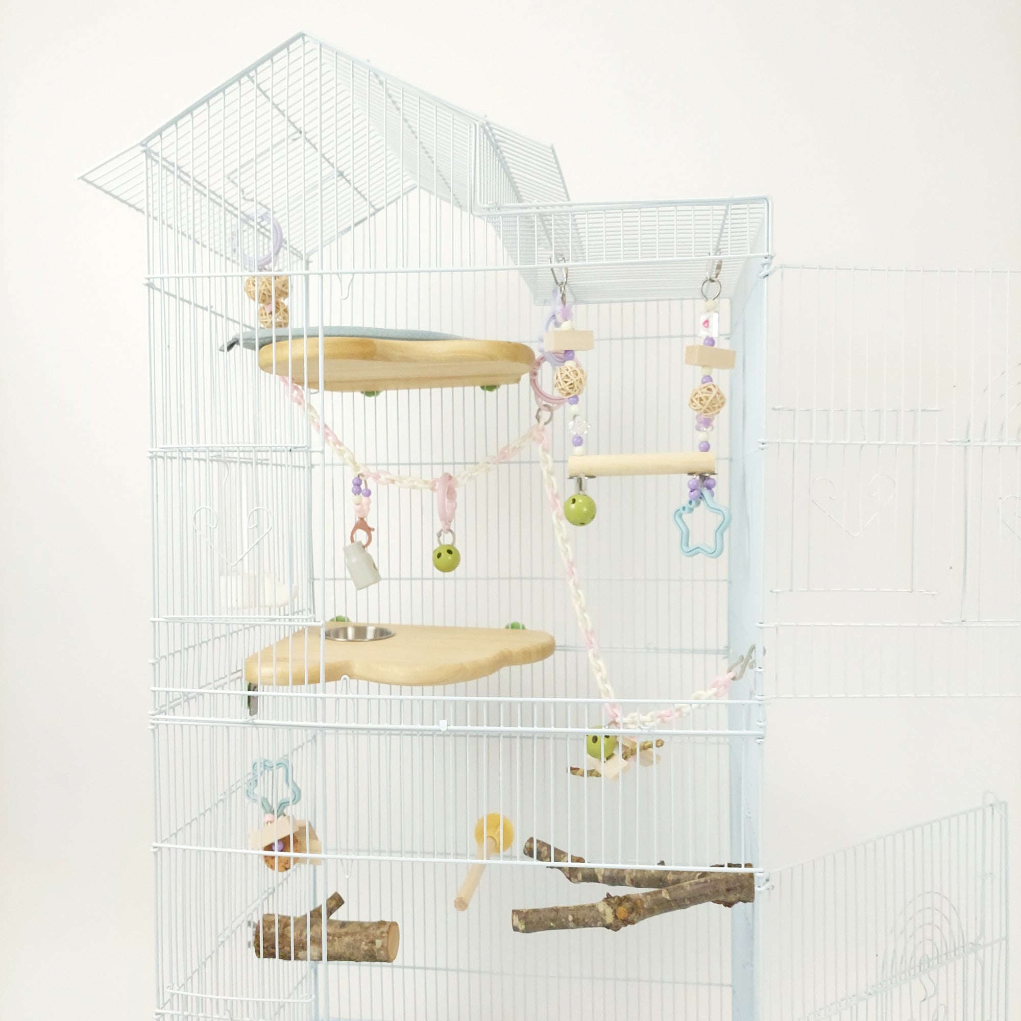 【高品質・安全】インコおもちゃを100均価格で作り放題「エンドレス・ヒーリング SET」(ステンレス,人間の子ども用ハードプラスチックONLY) 鳥おもちゃ