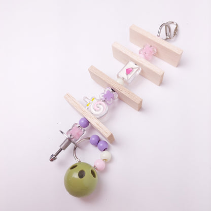 【再使用OK・コスパ最強】ステンレス＆無毒性素材・100均価格で何度も手作りOK・人気鳥おもちゃ「瞬間差し込みバーSET」(セキセイインコもOK)