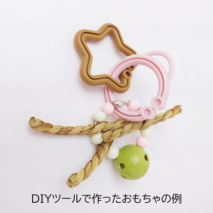 【1m入り】無農薬の水草ロープ、インコ用かじりおもちゃ「ガマツイスト」セキセイインコもOK