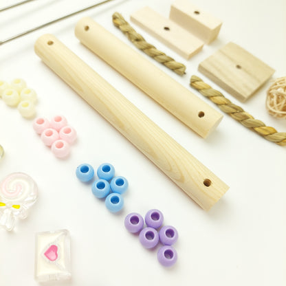 【高品質・コスパ最強】ステンレス＆無毒性素材・100均価格で何度も手作りOK・人気鳥おもちゃ「瞬間差し込みブランコSET」(セキセイインコおもちゃ)