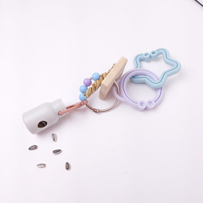 【高品質・安全】インコおもちゃを100均価格で作り放題「エンドレス・ヒーリング SET」(ステンレス,人間の子ども用ハードプラスチックONLY)　鳥おもちゃ