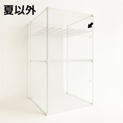 オールシーズン使用OK! インコケージの温湿度管理ケース「10得快適保くん」121X62X62cm（アクリルケージの代用）インコカバー、鳥カバー