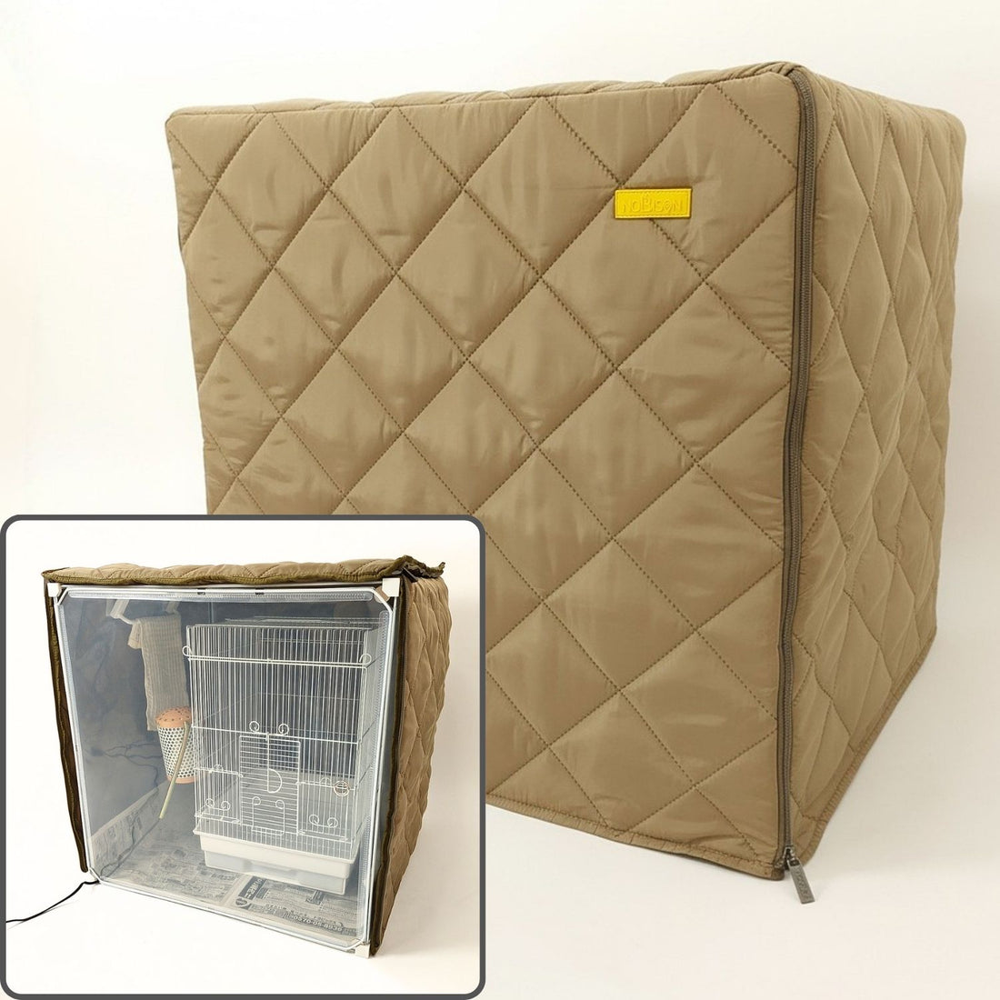 インコケージにも極上のダウンコートを「NOBISONテックダウン」(鳥ケージカバー、インコケージカバー) 小サイズ