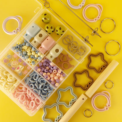 【高品質・安全】インコおもちゃを100均価格で作り放題「エンドレス・ヒーリング SET」(ステンレス,人間の子ども用ハードプラスチックONLY)　鳥おもちゃ