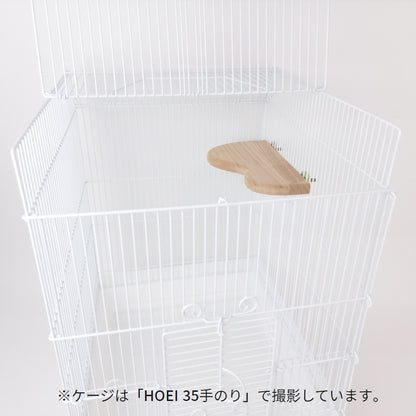 【天然,安心,防水】インコの足が疲れないウッドステージ「洗ピカリラックスゾーン」（ウッドステップ）