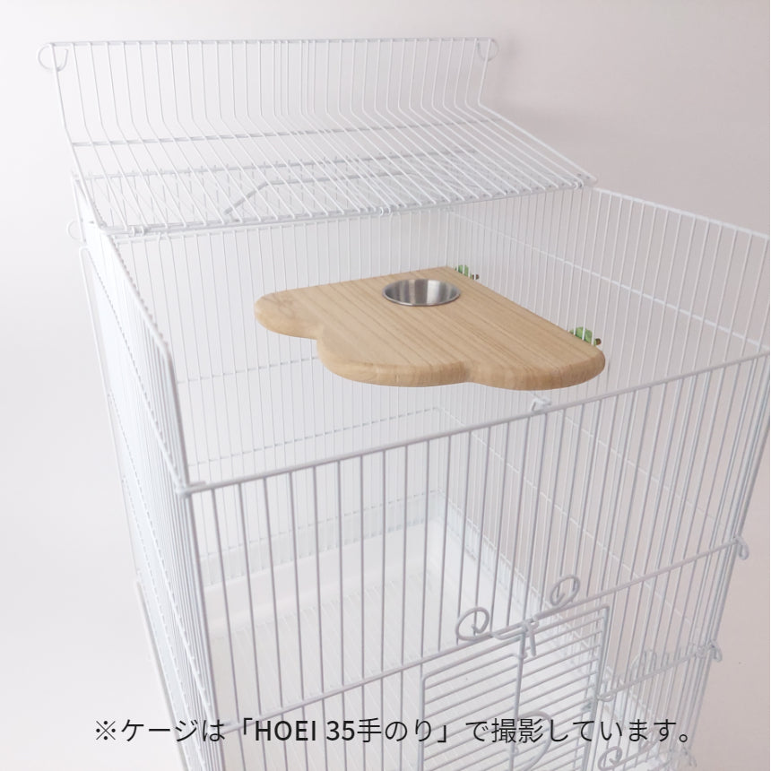 【天然,安心,防水】インコの足が疲れないウッドステージ「洗ピカリラックスゾーン」（ウッドステップ）